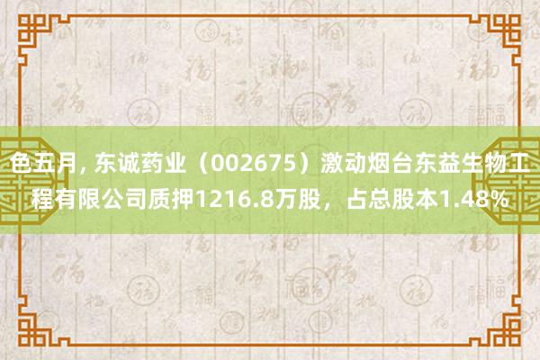 色五月， 东诚药业（002675）激动烟台东益生物工程有限公司质押1216.8万股，占总股本1.48%