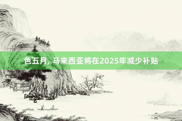 色五月， 马来西亚将在2025年减少补贴