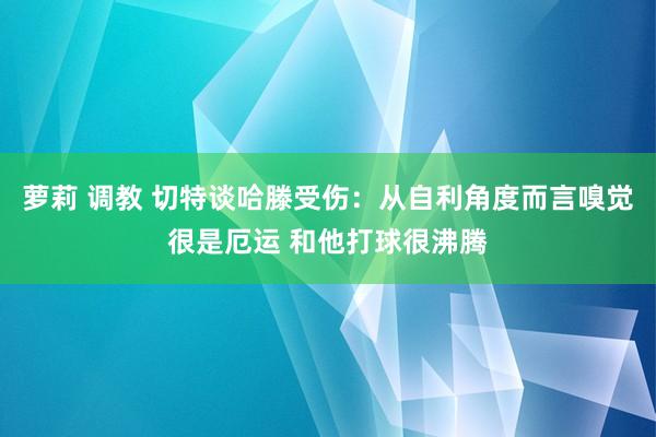 萝莉 调教 切特谈哈滕受伤：从自利角度而言嗅觉很是厄运 和他打球很沸腾