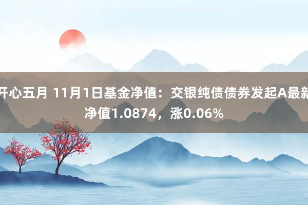 开心五月 11月1日基金净值：交银纯债债券发起A最新净值1.0874，涨0.06%