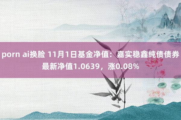 porn ai换脸 11月1日基金净值：嘉实稳鑫纯债债券最新净值1.0639，涨0.08%