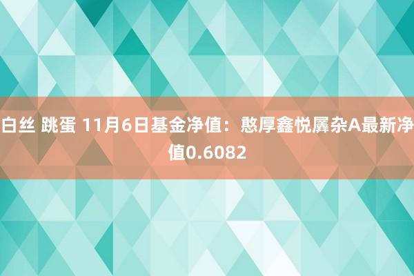 白丝 跳蛋 11月6日基金净值：憨厚鑫悦羼杂A最新净值0.6082