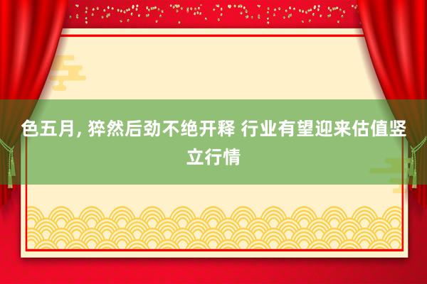 色五月， 猝然后劲不绝开释 行业有望迎来估值竖立行情