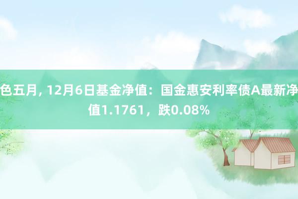 色五月， 12月6日基金净值：国金惠安利率债A最新净值1.1761，跌0.08%