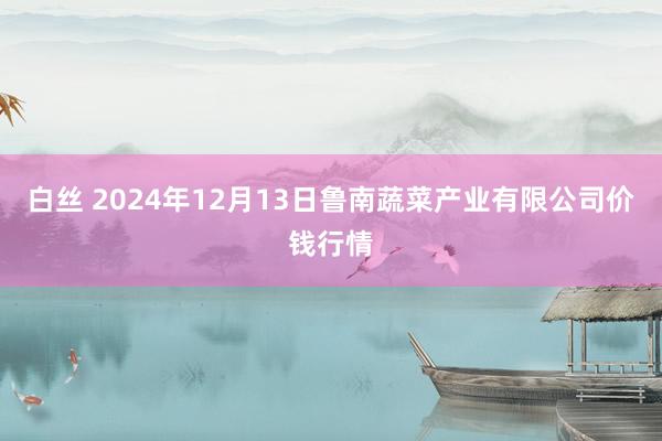 白丝 2024年12月13日鲁南蔬菜产业有限公司价钱行情