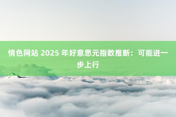 情色网站 2025 年好意思元指数推断：可能进一步上行