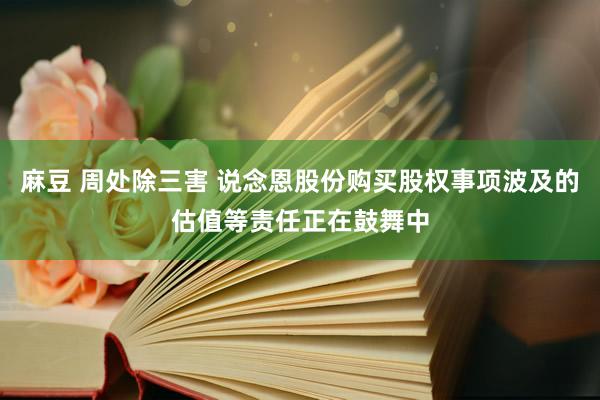 麻豆 周处除三害 说念恩股份购买股权事项波及的估值等责任正在鼓舞中