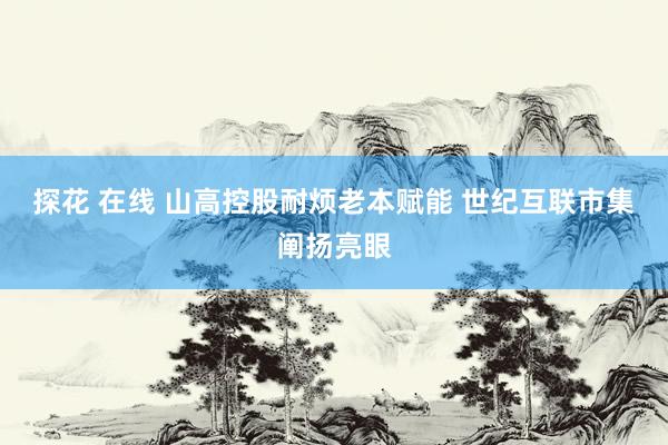 探花 在线 山高控股耐烦老本赋能 世纪互联市集阐扬亮眼