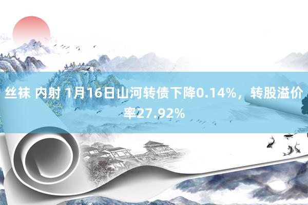 丝袜 内射 1月16日山河转债下降0.14%，转股溢价率27.92%